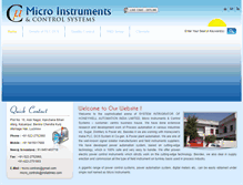 Tablet Screenshot of micro-instruments-controls.com
